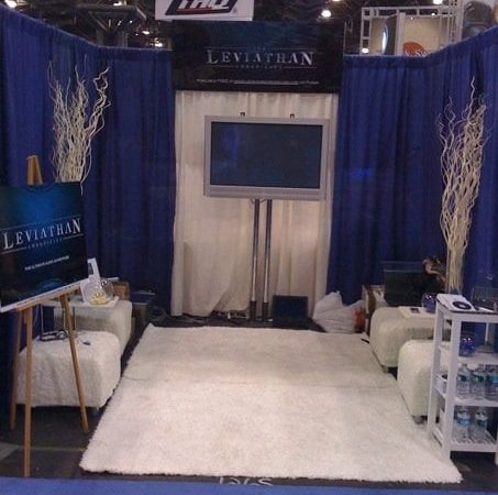 Wow! Blast from the past! This is a photo of the Leviatrhan Chronicles booth at